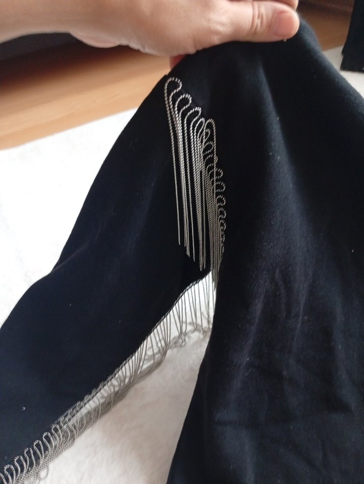 Siyah Örgü Uzun Kollu Salaş Kadın Kazak - Görsel 5