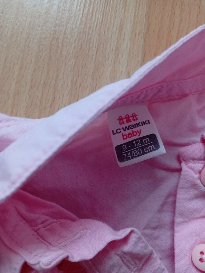 Kız Çocuk Pembe Fırfırlı Kolsuz Bluz - Görsel 4