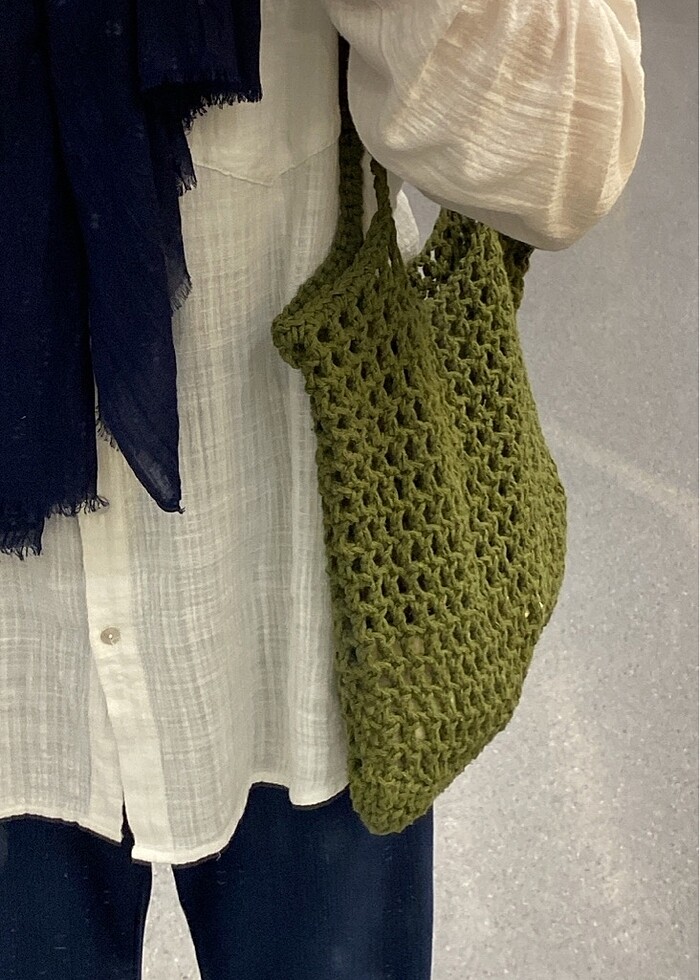 Örgü çanta - Görsel 3