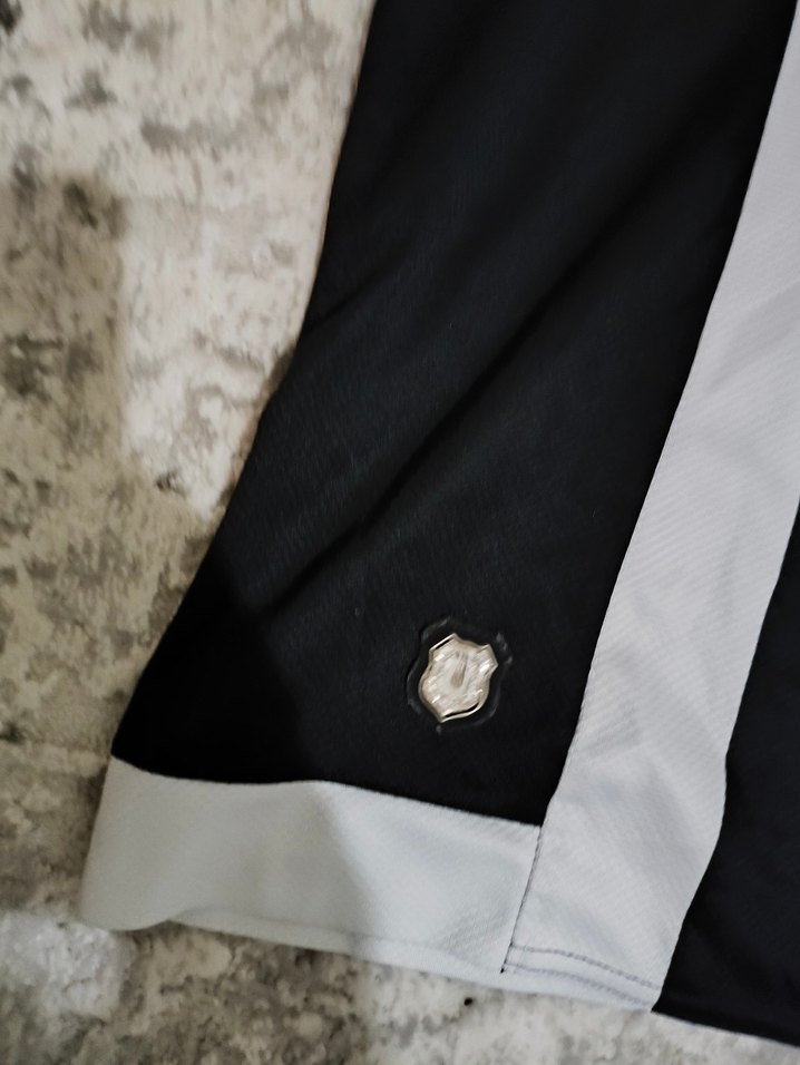 Erkek Gri Çizgili Kısa Kollu Spor Forma - Görsel 5