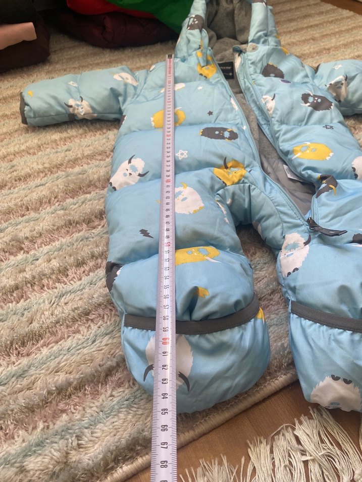 Black yak Erkek Bebek Tulum, Kürklü Kapüşonlu - Görsel 5