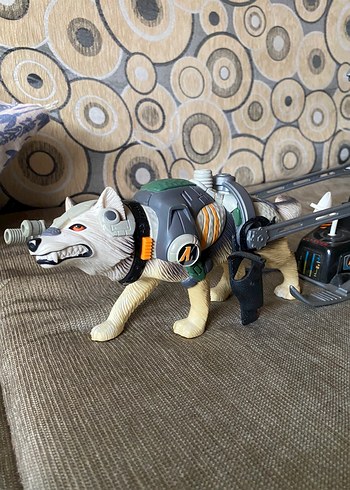 Beden Action man kızaklı köpek oyuncak figürü