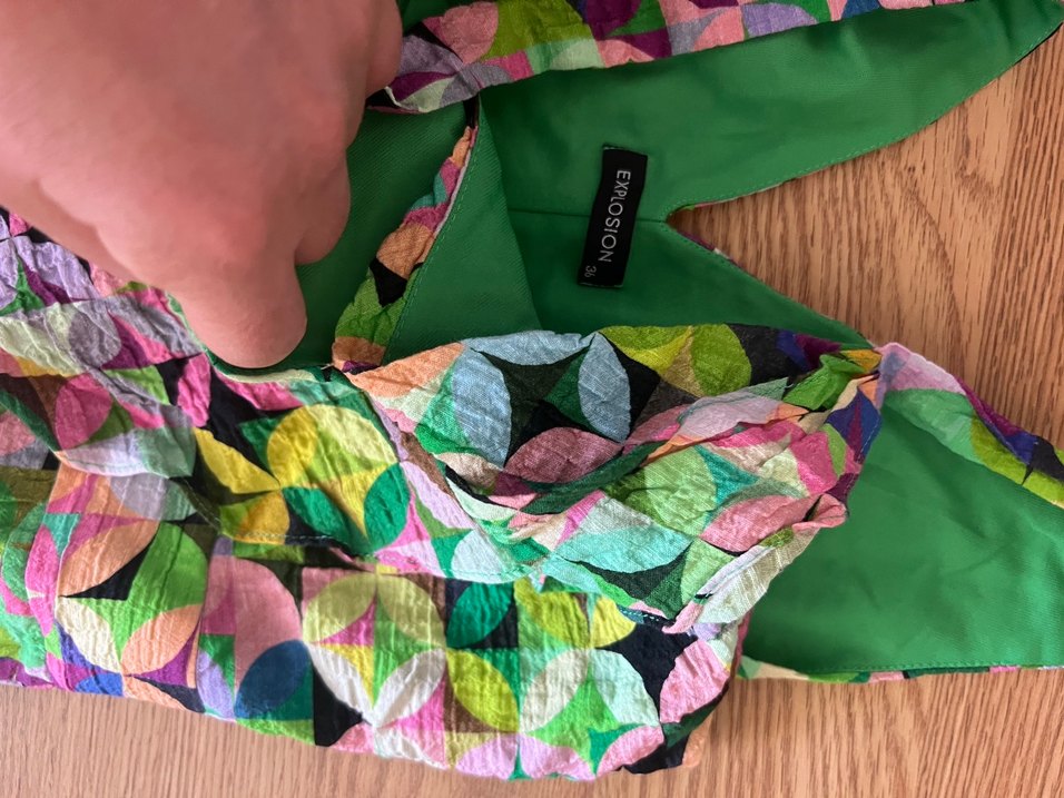 Piliseli Çok Renkli Bohem Uzun Hamile Eteği - Görsel 2