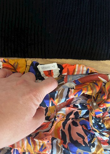 Renkli Desenli Hamile Mini Etek - Görsel 4