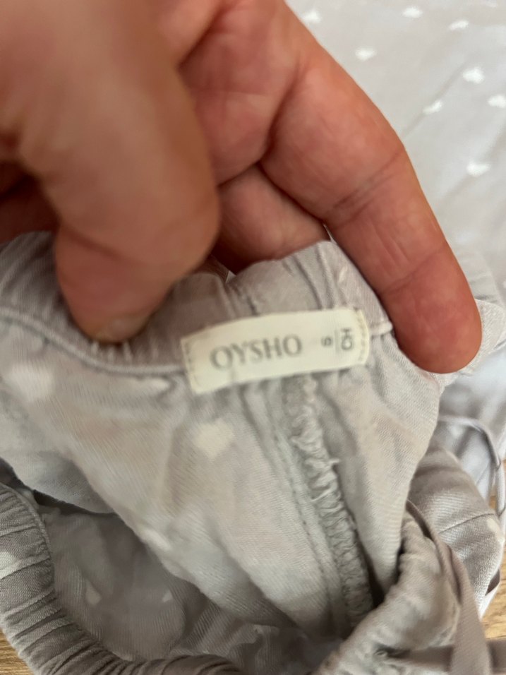 Beyaz Kısa Kollu Pamuklu Pijama Takımı sadece ütüsüz yepyeni - Görsel 4