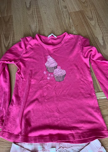 Pembe Uzun Kollu Rahat Kadın Pijama Takımı alt 14 yaş s uyumlu - Görsel 3