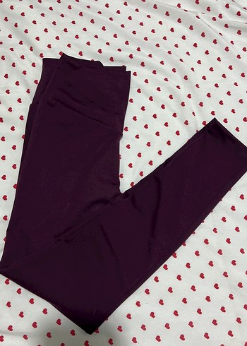 Bordo oysho Spor Tayt - Görsel 2