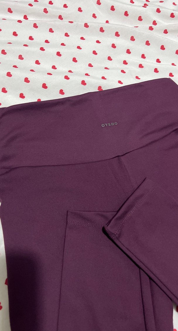 Bordo oysho Spor Tayt - Görsel 3