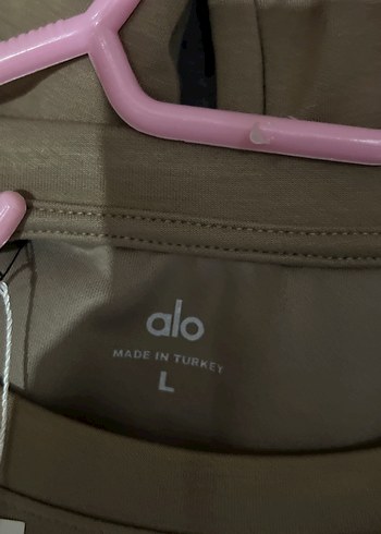 Alo Marka Bej Kısa Kollu Oversize Tişört - Görsel 5