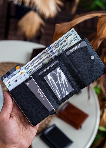 Garbalıa Siyah Deri Erkek Cüzdanı - Görsel 2
