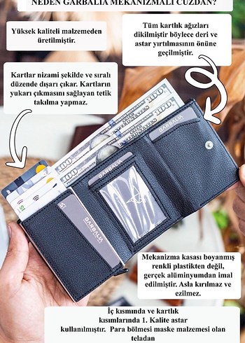 Garbalıa Siyah Deri Erkek Cüzdanı - Görsel 3