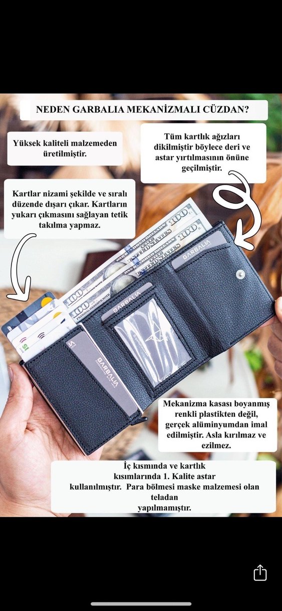 Garbalıa Siyah Deri Erkek Cüzdanı - Görsel 3