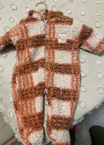 Erkek Bebek Örgü Desenli Tulum - Görsel 2