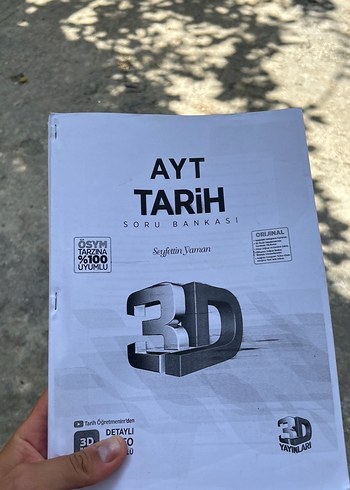 AYT Tarih Soru Bankası 3D Yayınları