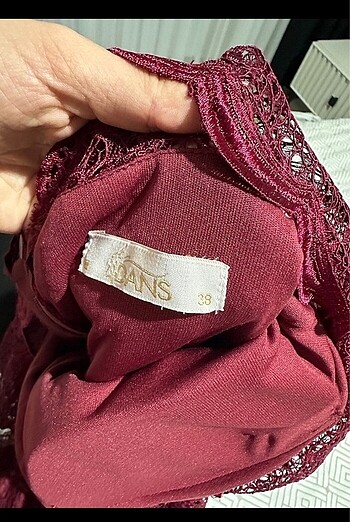 38 Beden bordo Renk Bordo elbise
