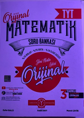 TYT Orijinal Matematik Soru Bankası