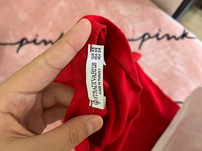 xs Beden Kırmızı elbise