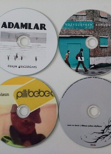 4 adet Türk rock müzik cd'si 