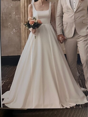 Saten korse gelinlik - Görsel 4