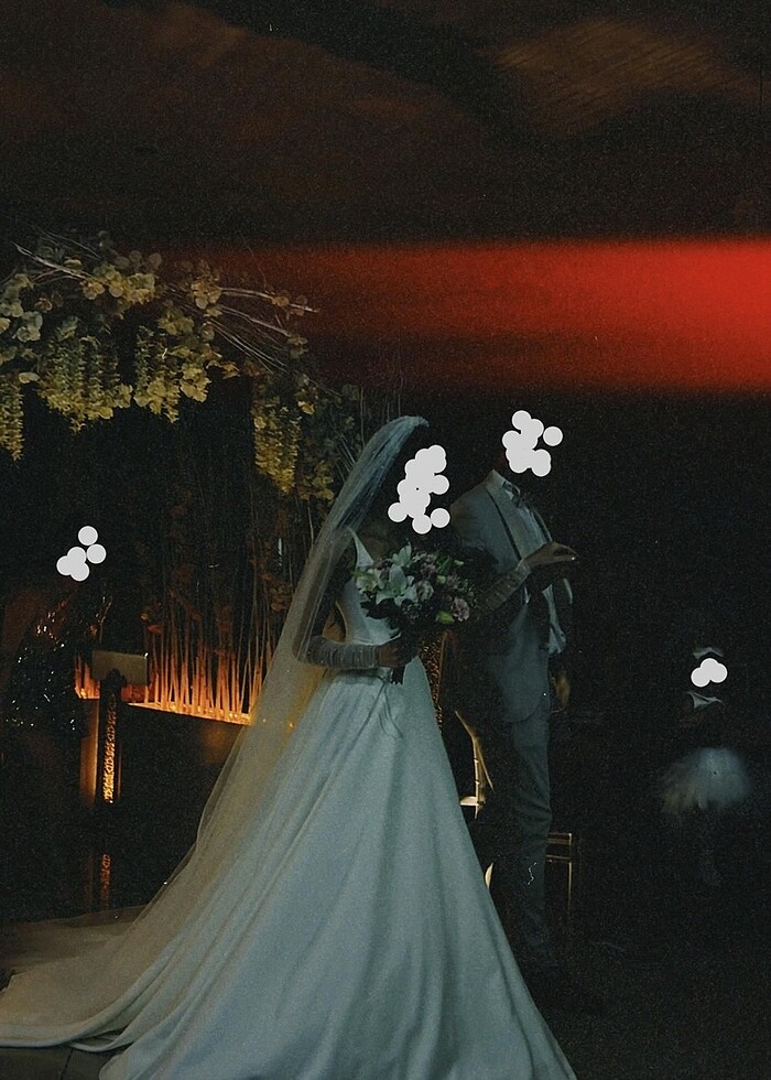 Saten korse gelinlik - Görsel 2