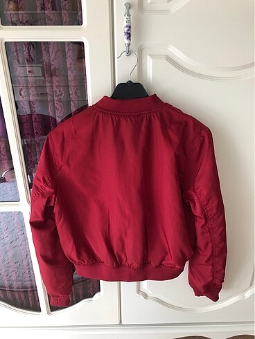 m Beden bordo Renk Bomber Ceket
