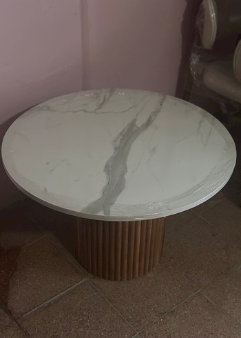 Bohem Mantar Orta Sehpa Sıfır Ahşap Ayak Sıfır - Görsel 4