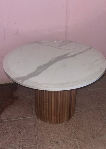 Bohem Mantar Orta Sehpa Sıfır Ahşap Ayak Sıfır - Görsel 6