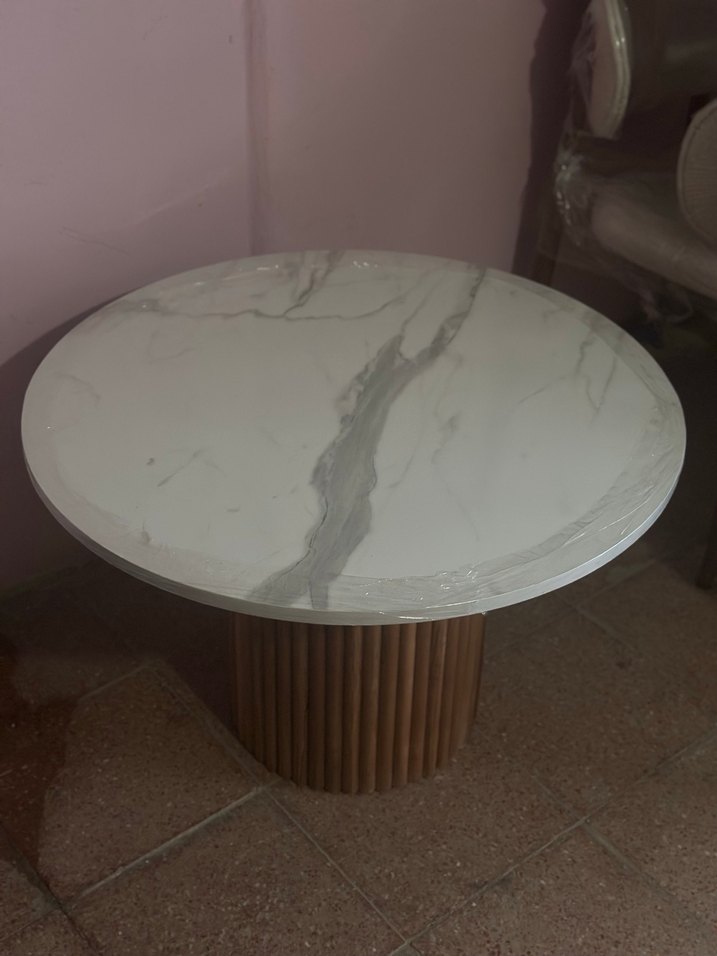 Bohem Mantar Orta Sehpa Sıfır Ahşap Ayak Sıfır - Görsel 4