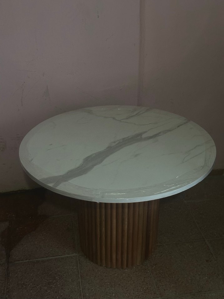 Bohem Mantar Orta Sehpa Sıfır Ahşap Ayak Sıfır - Görsel 3