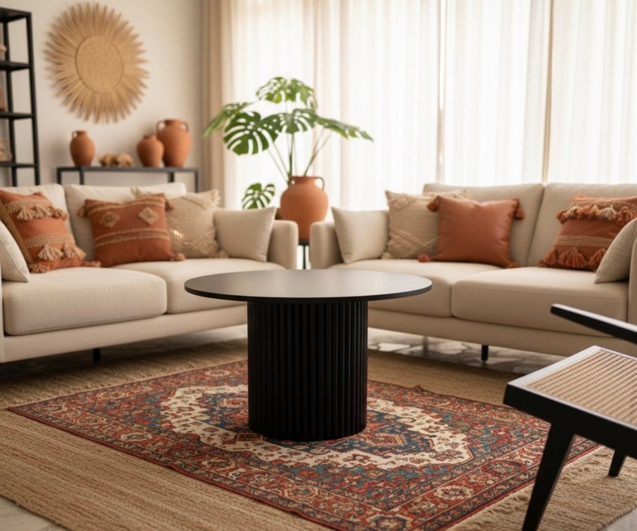 İskandinav Bohem Tarz Orta Sehpa Sıfır Ürün - Görsel 2