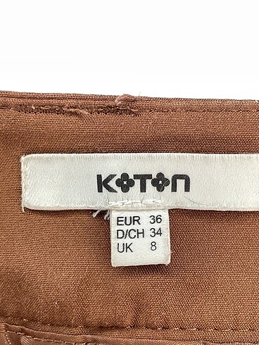 36 Beden kahverengi Renk Koton Düz Kesim %70 İndirimli.