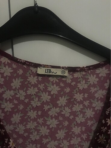 xs Beden LTB çiçekli kısa elbise
