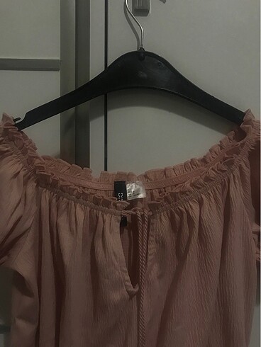 H&M HM pembe kısa üst