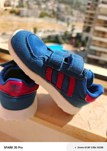 Adidas Mavi Erkek Çocuk Spor Ayakkabı Velcro