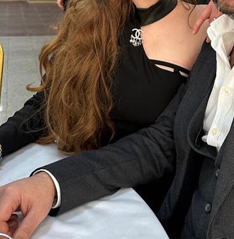 m Beden Nocturne deri detaylı elbise