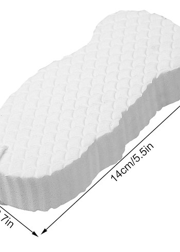 Gri-Beyaz Banyo Süngeri - Görsel 3