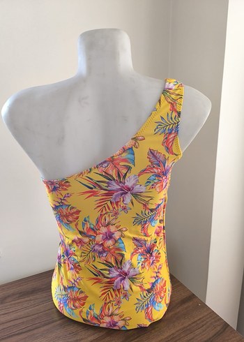 Sarı Desenli Kadın Mayo - Görsel 3