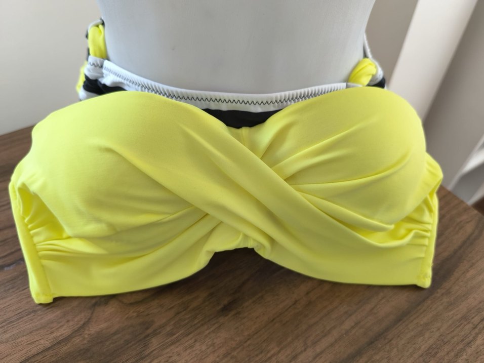 Sarı Zebra Desenli Bikini Takımı - Görsel 2