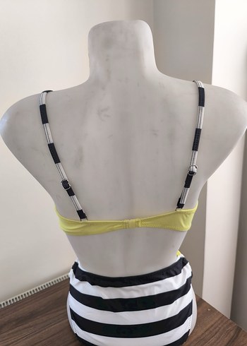 Sarı Zebra Desenli Bikini Takımı - Görsel 3