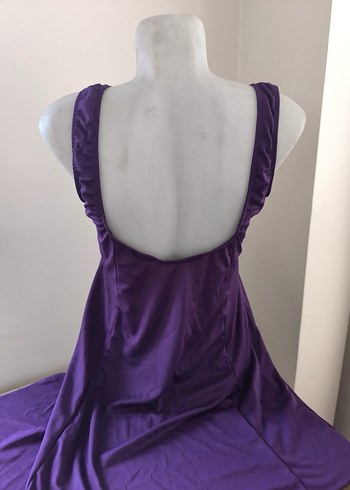 Büyük beden mor elbise mayo - Görsel 2