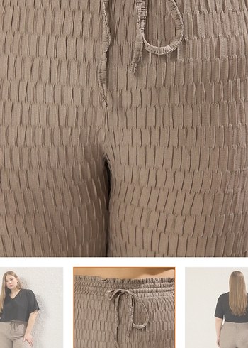 Kadın Gri Rahat Pantolon - Görsel 3