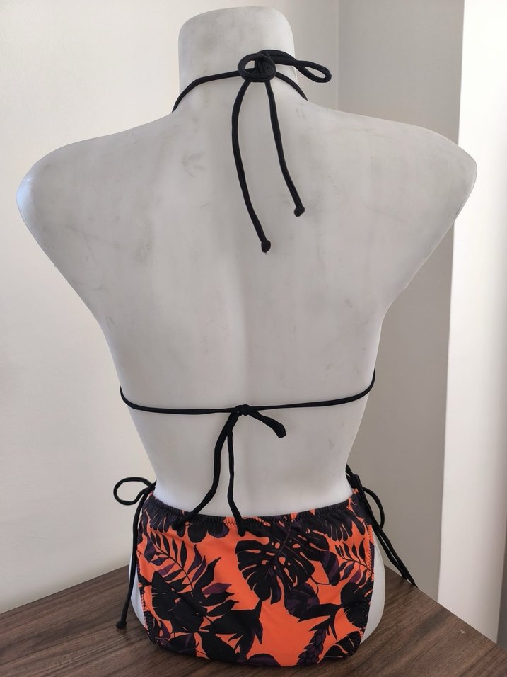 Kadın Çok Renkli Bağlamalı Bikini - Görsel 2