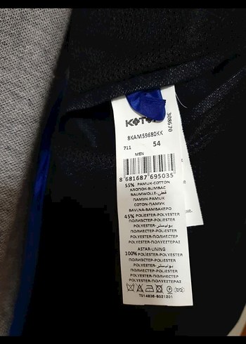 Lacivert Erkek Ceket - Görsel 4