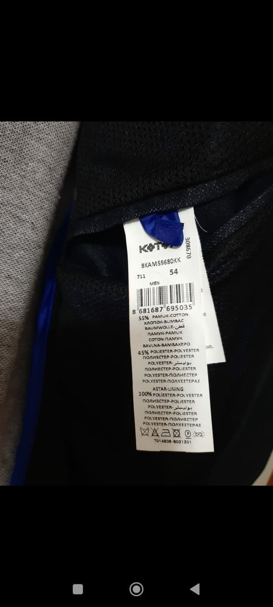 Lacivert Erkek Ceket - Görsel 4