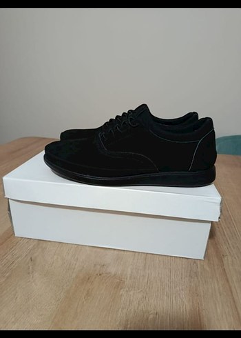 Erkek Siyah Nubuk Günlük Ayakkabı - Görsel 3