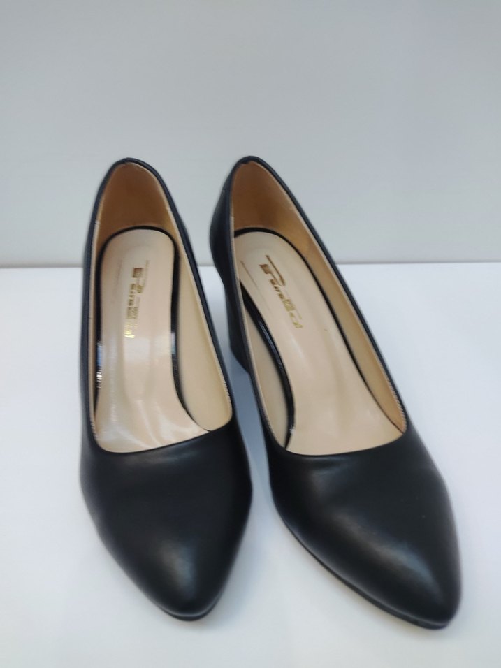 Siyah Kadın Blok Topuklu Stiletto - Görsel 3