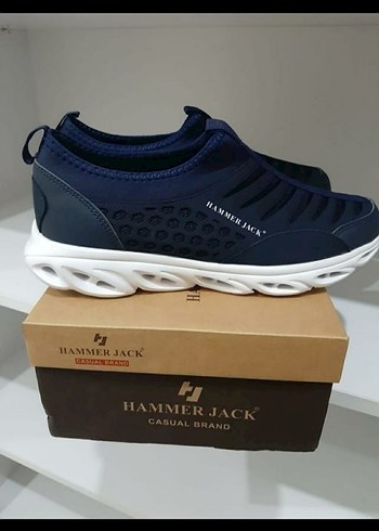 Elastik Koyu Mavi Erkek Spor Ayakkabı - Görsel 2