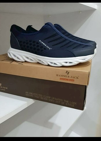 Elastik Koyu Mavi Erkek Spor Ayakkabı - Görsel 3