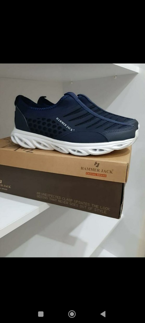 Elastik Koyu Mavi Erkek Spor Ayakkabı - Görsel 3