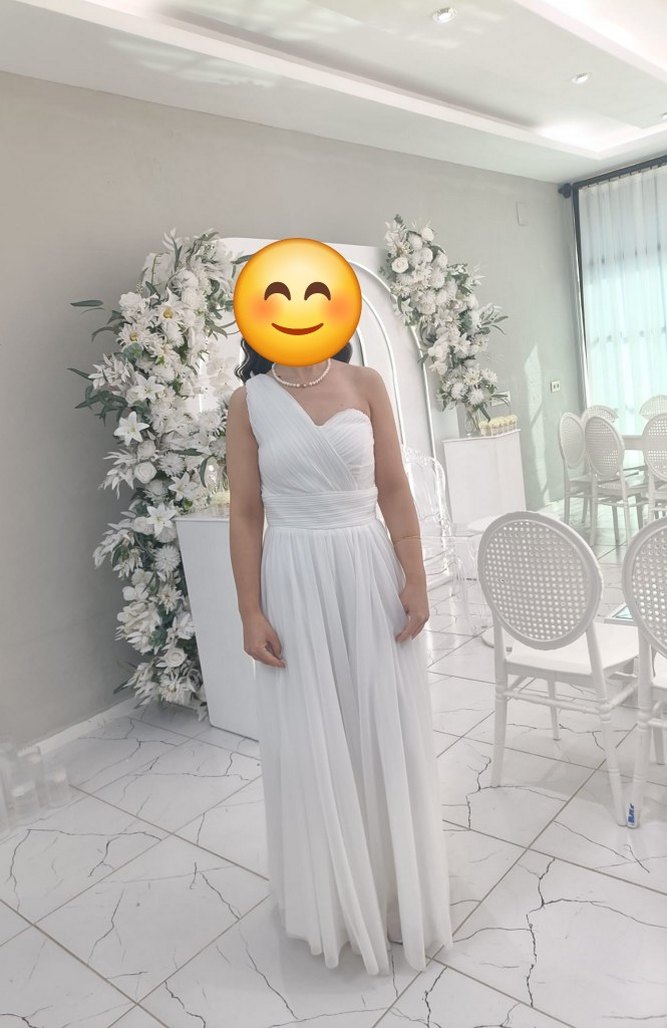 Beyaz Söz Nişan Elbisesi - Görsel 2